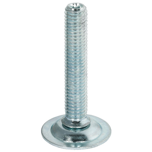 Base Leveler, M10, Swiveling 2 3/8" Steel, 60 mm (2 3/8") Zinc-plated