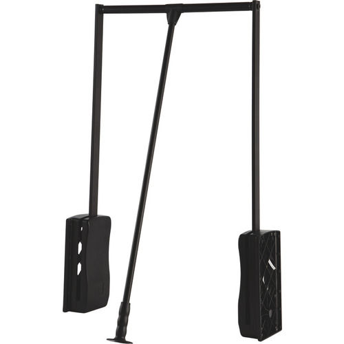 Wardrobe Lift, 26 lbs. Weight Capacity 21 1/4" - 26" For inside closet width: 540 - 660 mm (21 1/4" - 26"), black Black powder-coated/black