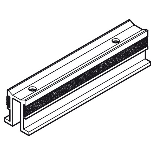 Upper Guide, With Brush Strip Straightaway 115, Aluminum