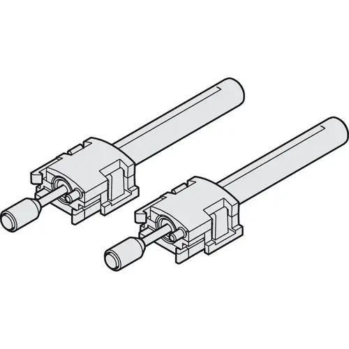 Guide, For Hawa Combino 65 H VF soft and self closing mechanism, 65 H MF Plastic, gray Gray