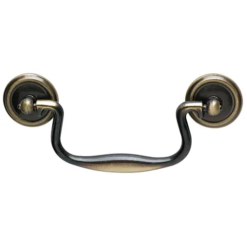 Hafele 120.62.110 Drop Handle, Antique English, Zinc 4" CTC antique