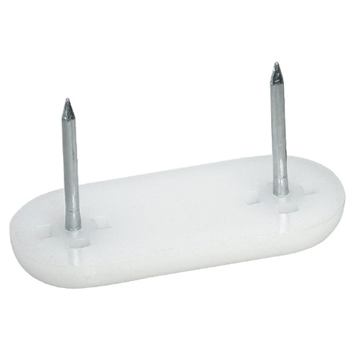 Hafele 650.05.719 Furniture Glide, Two Nail, height 5 mm, Knock-in 3/4" 44 x 19 mm Dimensions (L x W): 1 3/4" x 3/4"