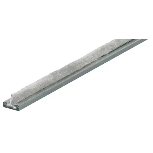 Dust Cover Profile, for Sliding Cabinet Doors Aluminum, 8' 2 7/16" Gray, blank