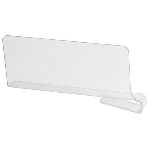 Shelf Dividers, Acrylic 12" 5" Depth: 305 mm (12") Clear