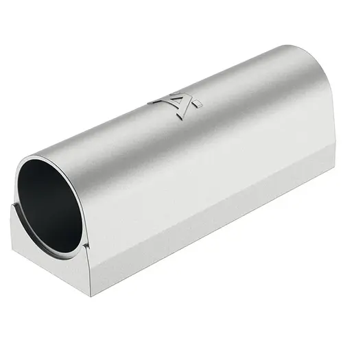 Housing for Switch, for Surface Mounting For switch diameter 12 mm, Version: for switch diameter 12 mm, silver colored Gray