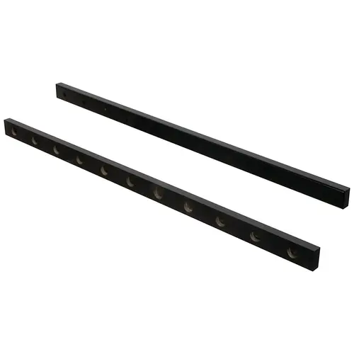 Brackets, For Parallel Rods 22" For 11 parallel rods black, painted, 22" black, black, painted Pair