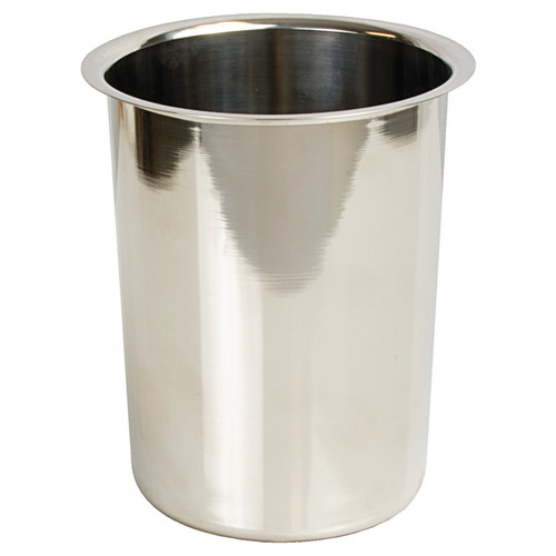 Storage Container, Round 1.25 qt size pot mirror finish, 1.25 qt pot Mirror