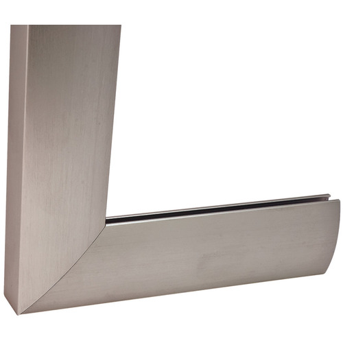 Aluminum glass frame profile, Cut-To-Size Silver colored anodized Silver colored, anodized