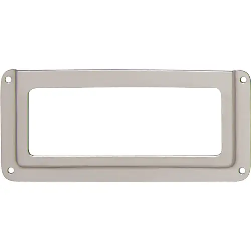 Label Frame, Nickel-Plated, Steel Window: 2 1/16 x 7/8" 1 3/8" 2 1/4 x 1 1/8" 2 11/16" 69 x 35 mm 52 x 22 mm L x H: (2 11/16 x 1 3/8") 69 x 35 mm Nickel plated