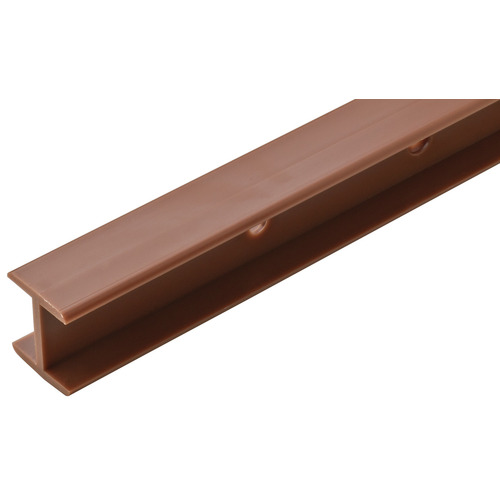 H-Channel Shelf Connector, 12 7/8" Length For use on 3/4" material, Brown Brown