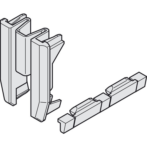 End Cap Set, for Hawa Clipo 36 F IF For clip panel, End Cap Set For Aluminum Fascia (405.23.902) Anthracite colored