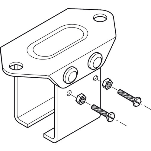 Soffit Bracket, Lock-Joint Type Straightaway 320, Galvanized finish