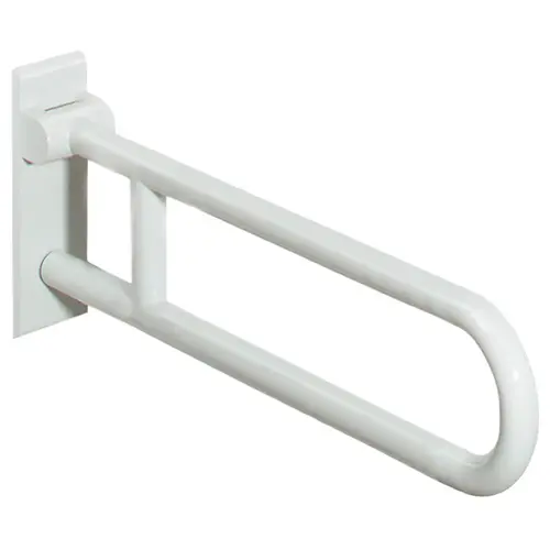 Swing-Up Grab Bar, Locking HEWI 801 Series, Pure White, (27 9/16") 700 mm Length Pure white