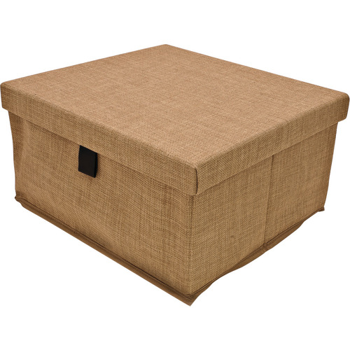 Storage Box, TAG ENGAGE 381 x 342.9 x 188 mm 14 1/2" Beach fabric, 15" Beech colored