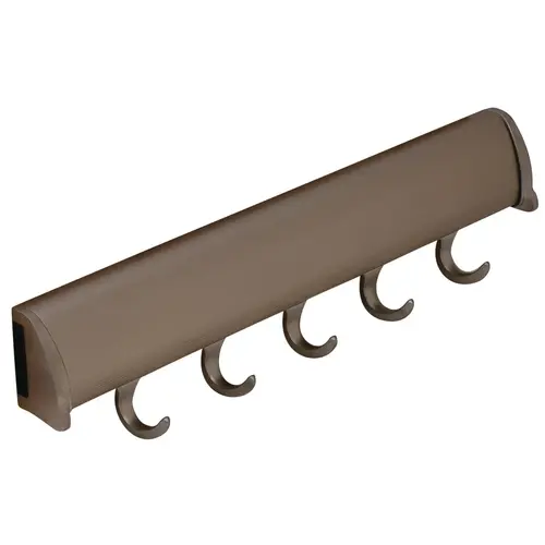 Belt Rack, TAG Synergy Elite Collection, 5 Hook, 11 7/8" With full extension slide, Matt nickel Matt nickel