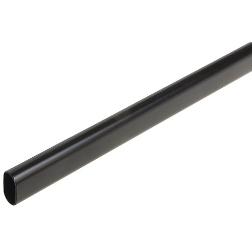 Welded Steel Oval Wardrobe Tube, Steel 92" 1.0 mm Thickness: 1.0 mm, 92" length, black - pack of 10