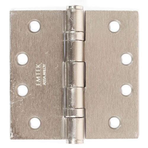 Emtek 94014US15 4" X 4" Square Steel Heavy Duty Ball Bearing Hinge Satin Nickel Finish