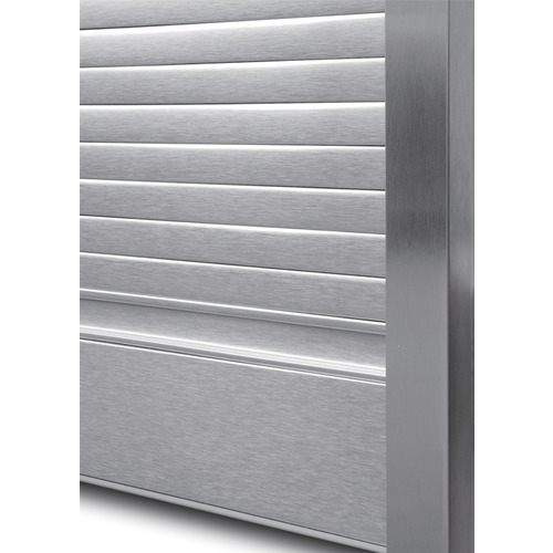 Slats, Box Milano 609.6 mm Standard slat, 24" height, 18" width, stainless steel finish