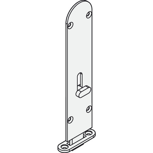 Flush Bolt, Brass Al Fresco Summit, 190 mm (7 1/2"), Satin Nickel