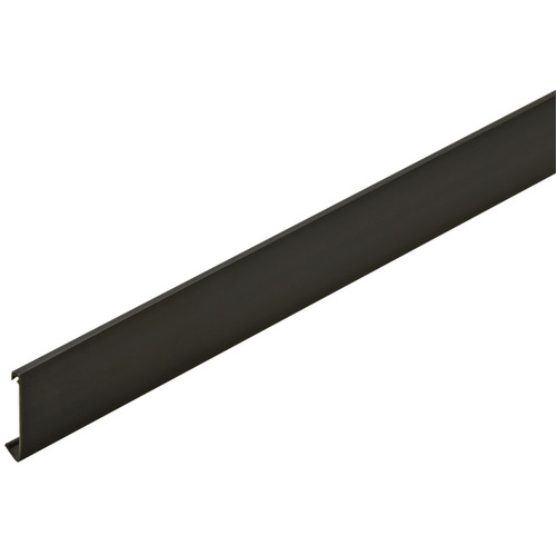 Wall Rail Cover Strip, for Wall Rail, 290.11.901/907 93" Black, 93" length - pack of 25