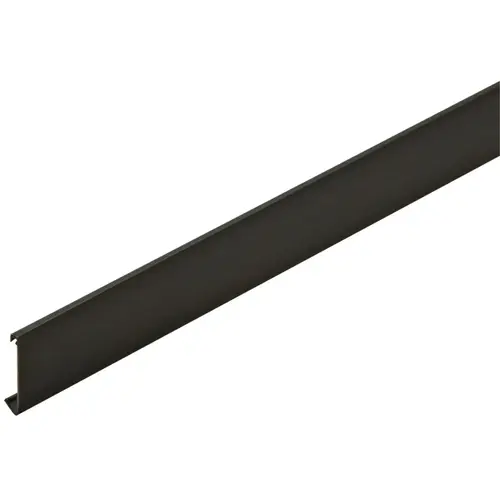 Wall Rail Cover Strip, for Wall Rail, 290.11.901/907 93" Black, 93" length