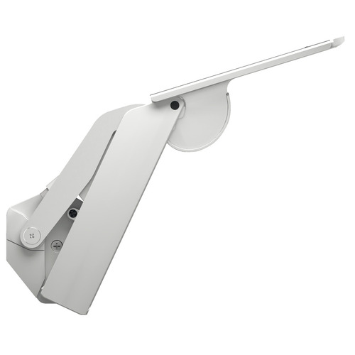 Lid and Flap Stay, Hafele Free Space 6.15 H Heavy Duty, Model H, white Front fixing bracket: Nickel plated