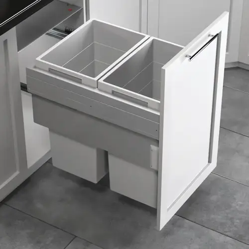 Hafele 502.77.532 Wast, Hailo US Cargo 18, Full Access Dark silver gray