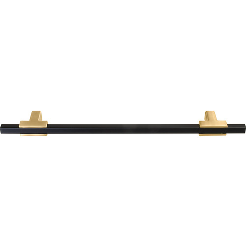 Zinc 160 230 x 30 mm Amerock Urbanite Collection, matt black / brushed gold, 160 mm CTC Gold colored, brushed