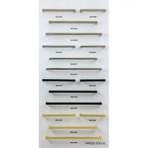 Decorative Hardware Display Board, White #142 Vogue Collection #142 Vogue Collection White