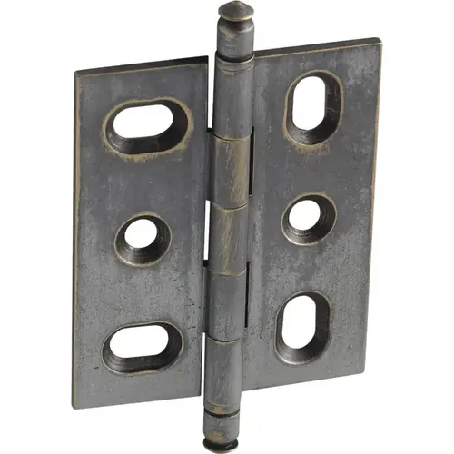 Decorative Butt Hinge, Mortise, Minaret Finial For inset face frame doors, Pewter