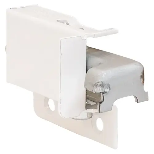 Cabinet Hanger, Screw-Mounted, 440 lb. Load Capacity, 2 5/16" length Left Grass, White, left hand