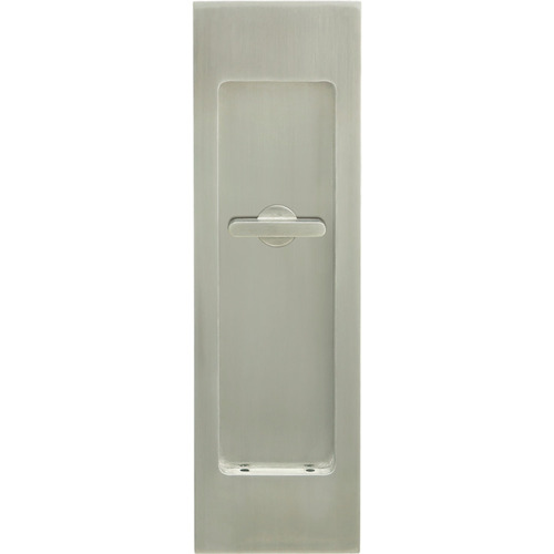 Sliding/Pocket Door Lock, Privacy with Emergency Release For wood doors, Satin chrome plated Satin chrome plated (26D)