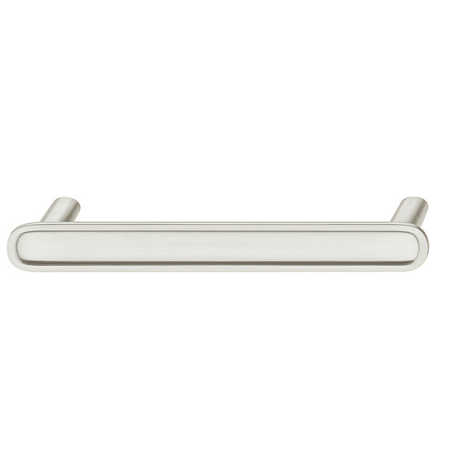 Furniture handle, Zinc 96 118 x 29 mm H2320 Collection, satin/brushed nickel, 96 mm CTC nickel plated, brushed