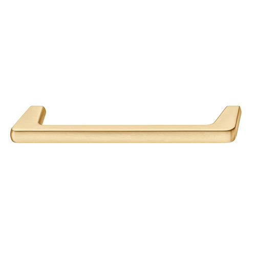 Furniture handle, Zinc 128 146 x 32 mm H2330 Collection, satin/brushed gold, 128 mm CTC Gold colored, brushed