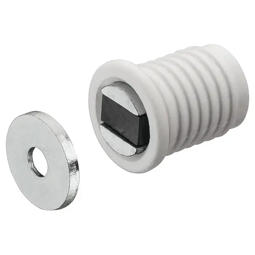 Magnetic Catch, 2.5-3.5 kg Pull, for 13.6 mm Drill Hole For press fitting, White