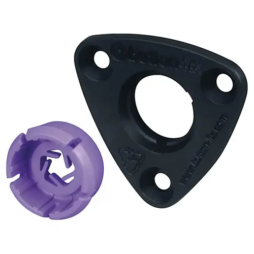 Panel Connector, Button-fix Type 3 Black