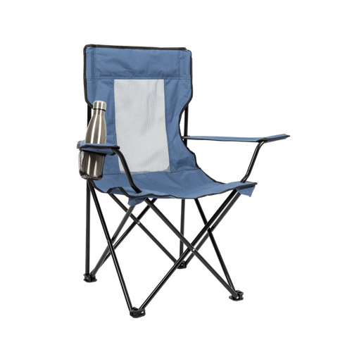 ShelterLogic QC121-456PDQ6 SL Mesh Back Quad Camp Chair - Blue