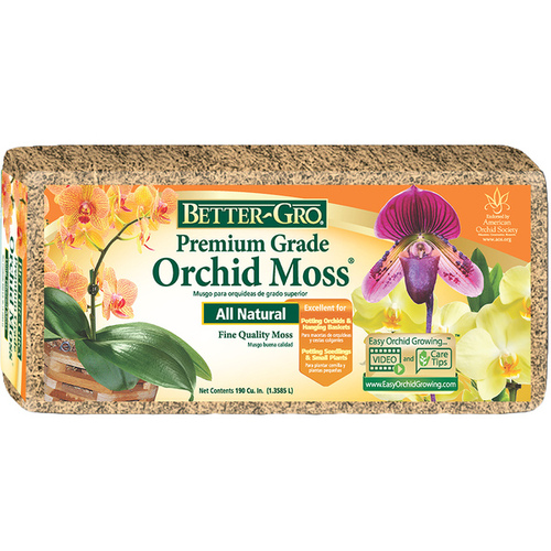 Sphagnum Orchid Moss Chilean Long-Fibered 150-Grams - pack of 24