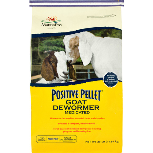 Postive Pellet Goat Dewormer w/ Rumatel 25LB