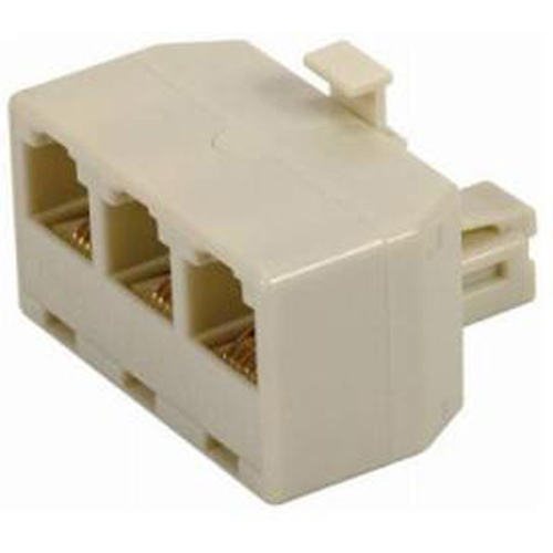 Modular Triplex Jack - Ivory