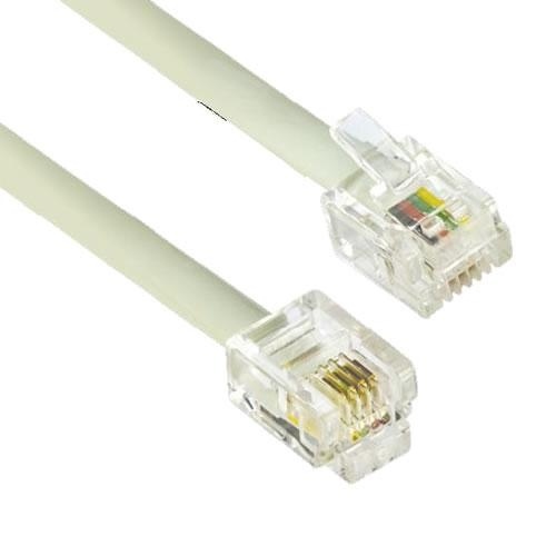 Modular Line Cord 15ft - White