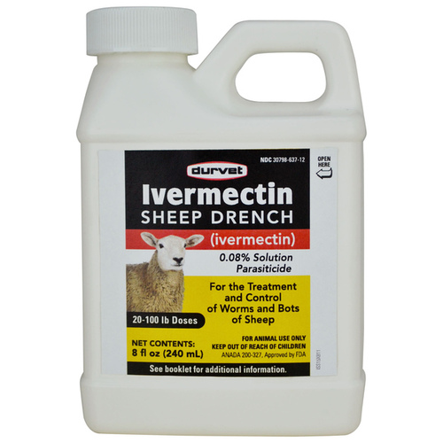 DURVET, INC. 001-1067 Ivermectin Sheep Drench 240-ML