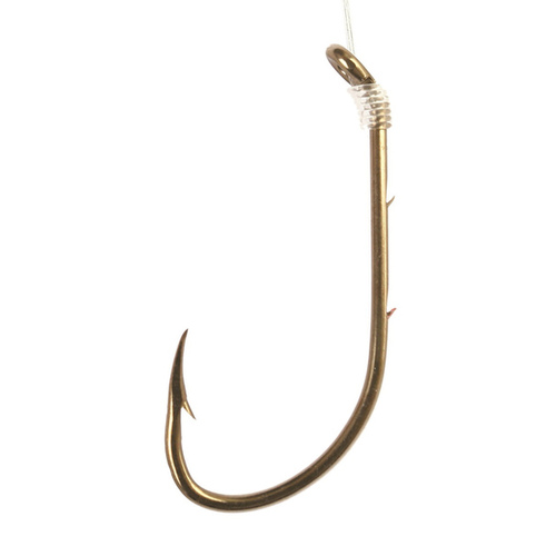 Eagle Claw Fishing Tackle 139H-1/0 Eagle Claw Snelled Baitholder Hook