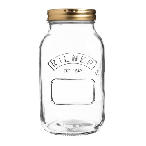 Glass Canning Jar Round 34-oz - pack of 12