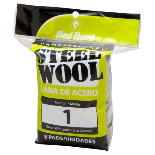 Red Devil 0324 1 Grade Steel Wool pack of 8