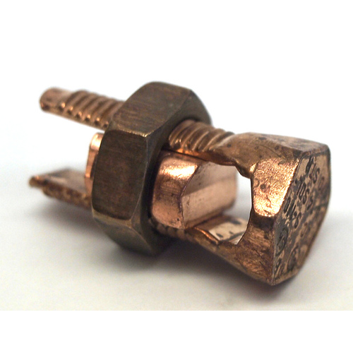 Topaz Electric B694 SOLDERLESS COPPER SPLIT BOLT CONNECTOR #2 Black