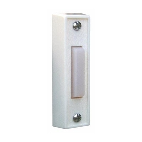 Plastic Door Chime Push Button No Light 7/8 x 2-7/8"