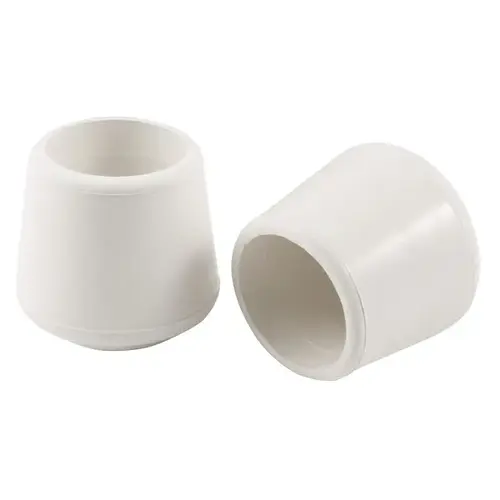 KF Rubber Furniture Tip-White 4316 1"