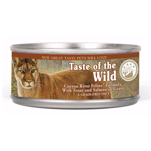 Diamond Pet Food TC2116 TASTE OF THE WILD CANYON RIVER TROUT & SALMON IN GRAVY FELINE FORMULA - 3 OZ CAN