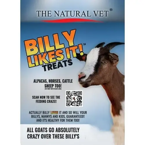 The Natural Vet 08630274 Billy Likes It Goat Treats - 4 lbs.